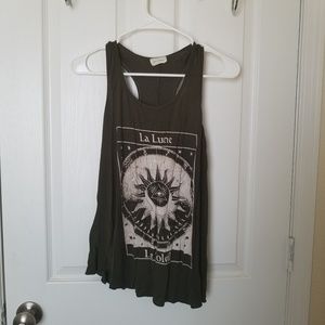 Olive Green Zodiac Tank Top